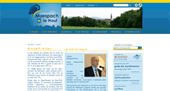 Desktop Screenshot of muespach-le-haut.com